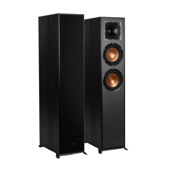 Klipsch REFERENCE R-820F Speaker System Manuals