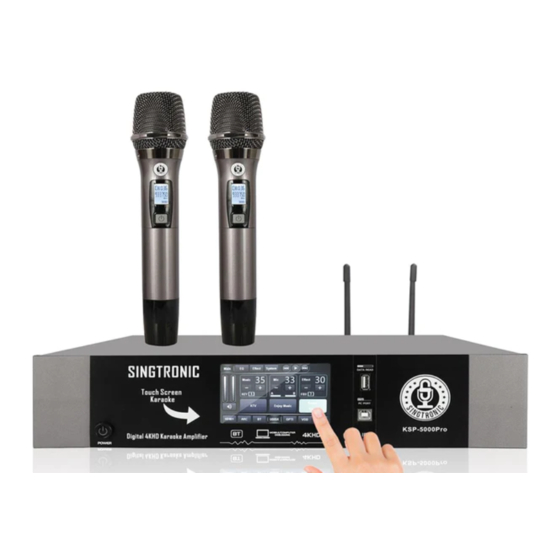 SINGTRONIC KSP-5000Pro Owner's Manual