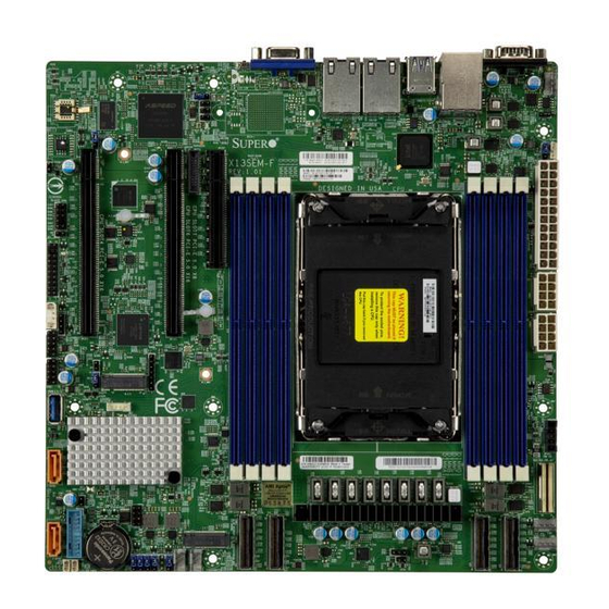 Supermicro X13SEM-F User Manual