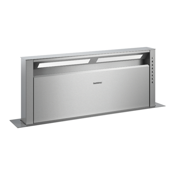 Gaggenau AL 400 792 Installation Instructions Manual