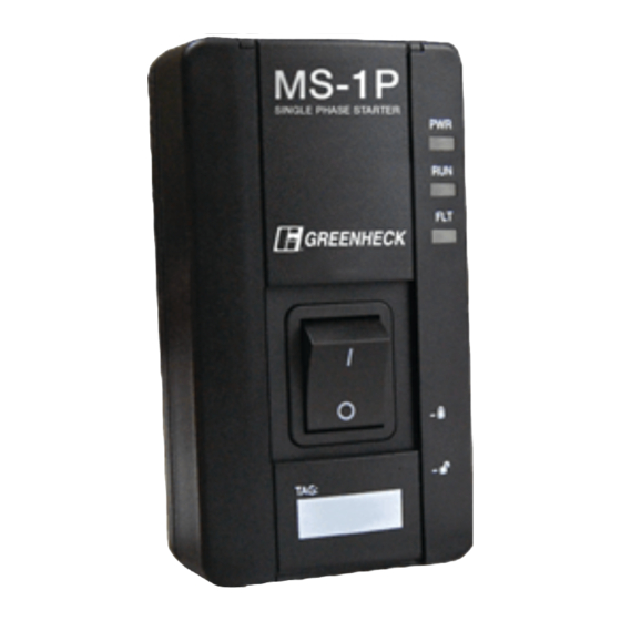 Greenheck MS-1P Installation, Operation And Maintenance Manual