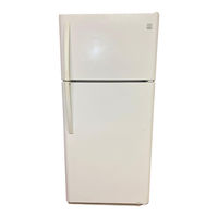 Kenmore Top Mount Refrigerator Use & Care Manual