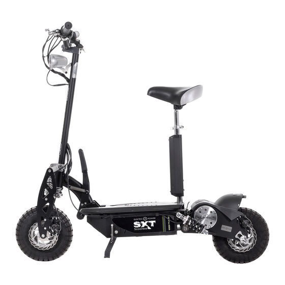 SXT Scooters SXT 100 Operating Instructions Manual