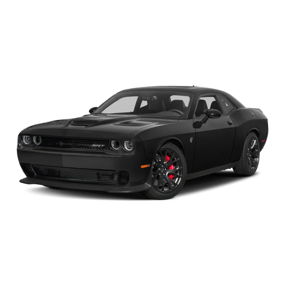 Dodge Challenger SRT 392 2015 Operating Information Manual