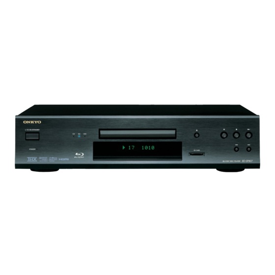 Onkyo BD-SP807(B)CDC1N Service Manual