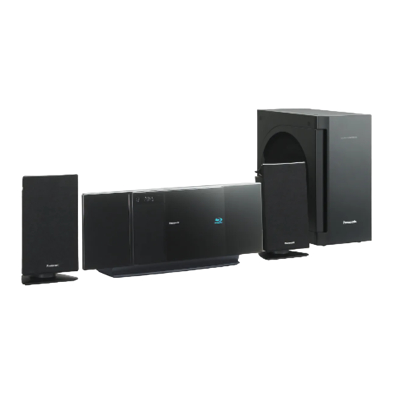 Panasonic SC-BTX70 Operating Instructions Manual