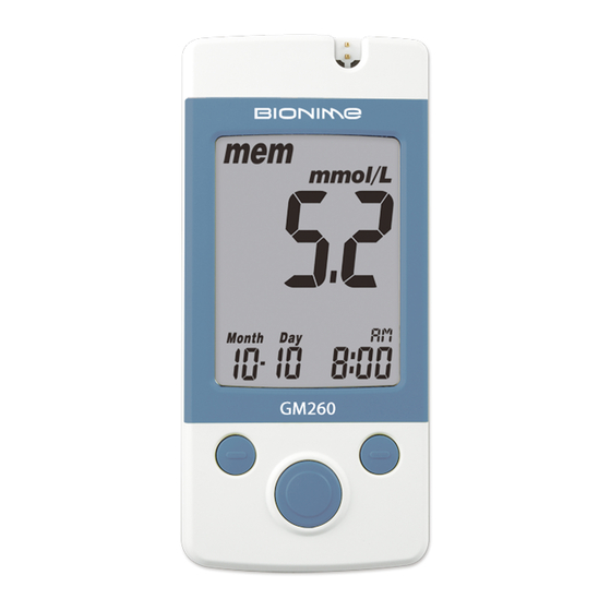 BIONIME rightest GM260 User Manual