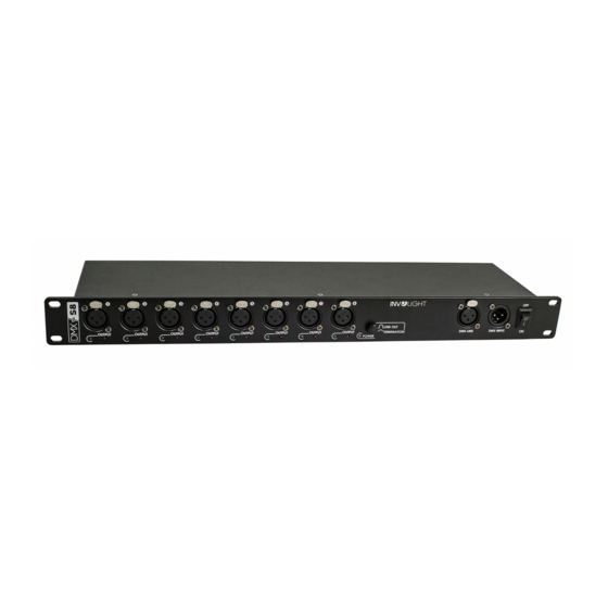 User Manuals: involight DMXS8 DMX Splitter/Repeater