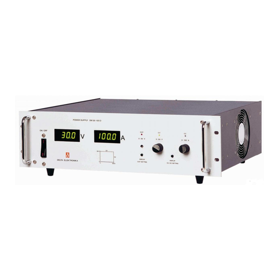 Delta Elektronika SM 15-200 D Manual