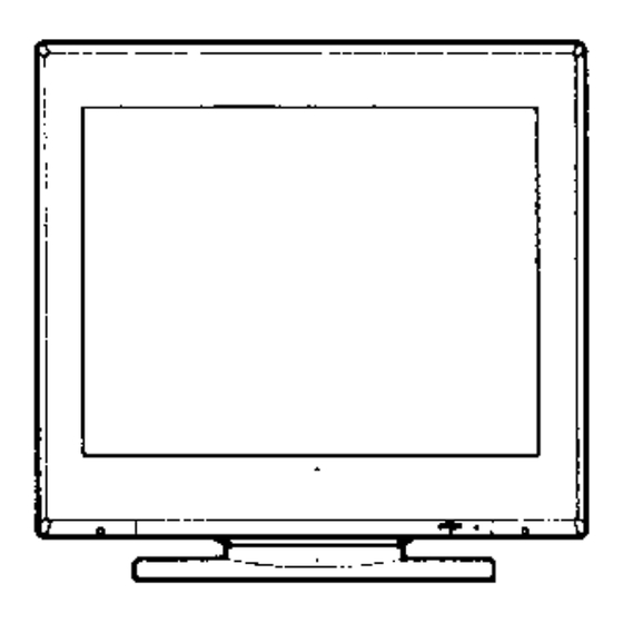 Sony GDM-2000TC Operating Instructions  (primary manual) Operating Instructions Manual