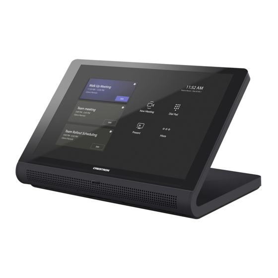 Crestron TSW-70 Series Quick Start Manual