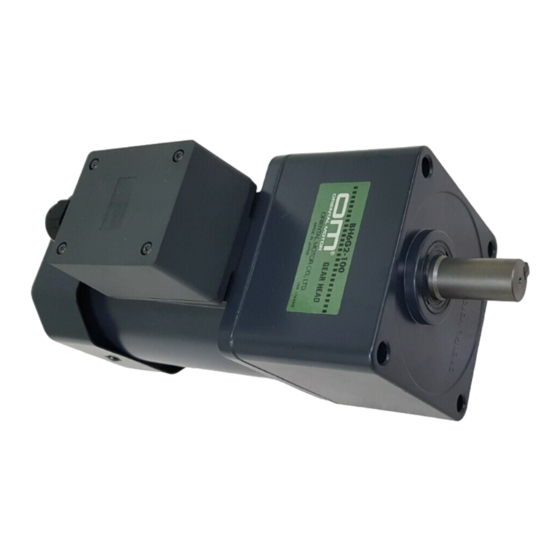 Oriental motor BH Series Operating Manual