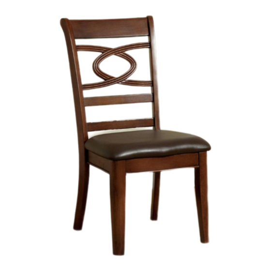 Furniture of America CM3149SC-2PK Assembly Instructions Manual