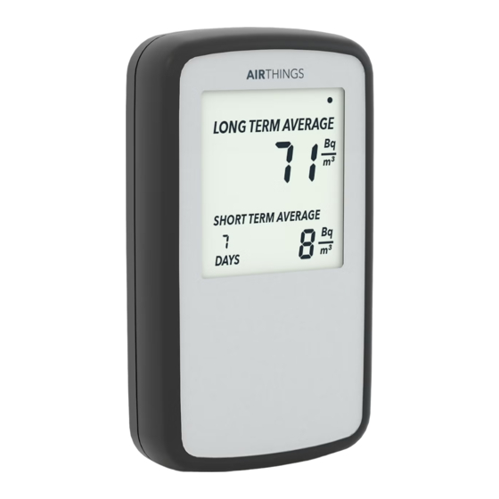 Airthings Corentium Home User Manual