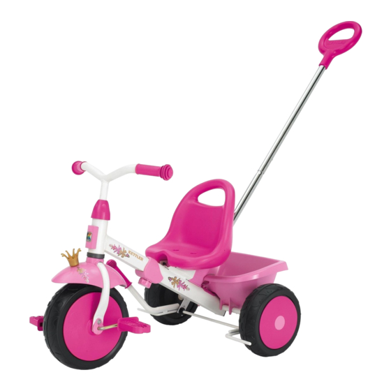 Kettler HAPPYTRIKE PRINCESS and RACING Manuals