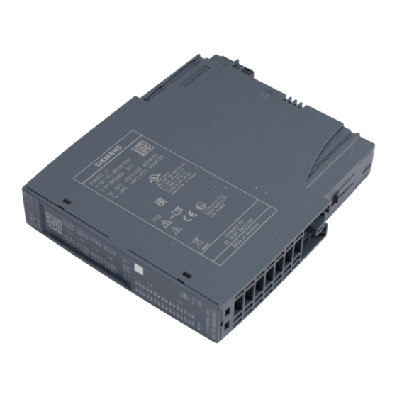 Siemens SIMATIC ET 200SP HA Compact Operating Instructions