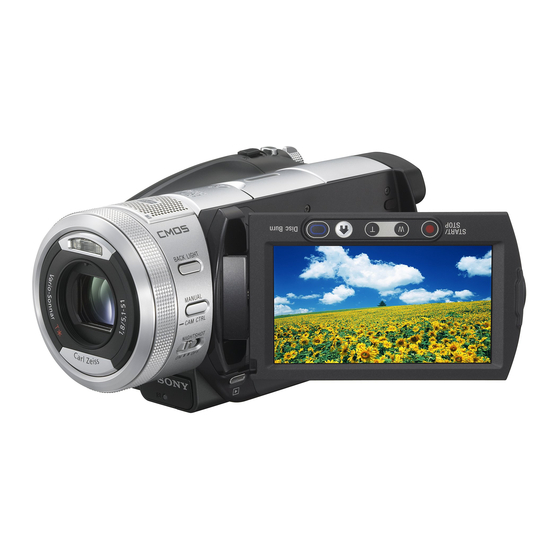 Sony Handycam AVCHD HD Camcorder Manuals