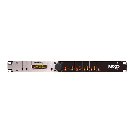 Nexo NX242 Service Manual