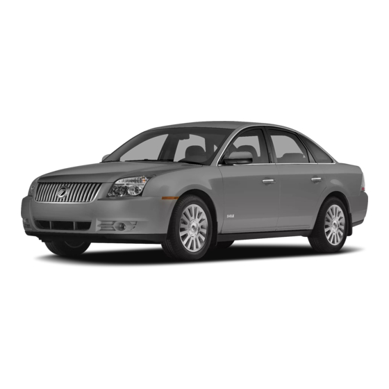 Mercury 2008 Quick Reference Manual