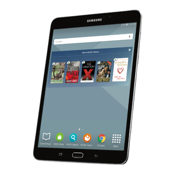 Samsung Galaxy Tab S2 Nook Quick Start Manual