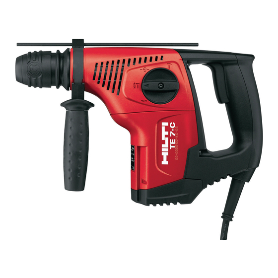 Hilti TE 7-C Operating Instructions Manual