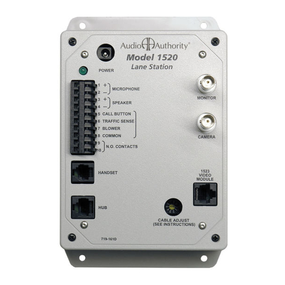 Audio Authority 1500 Service Bulletin