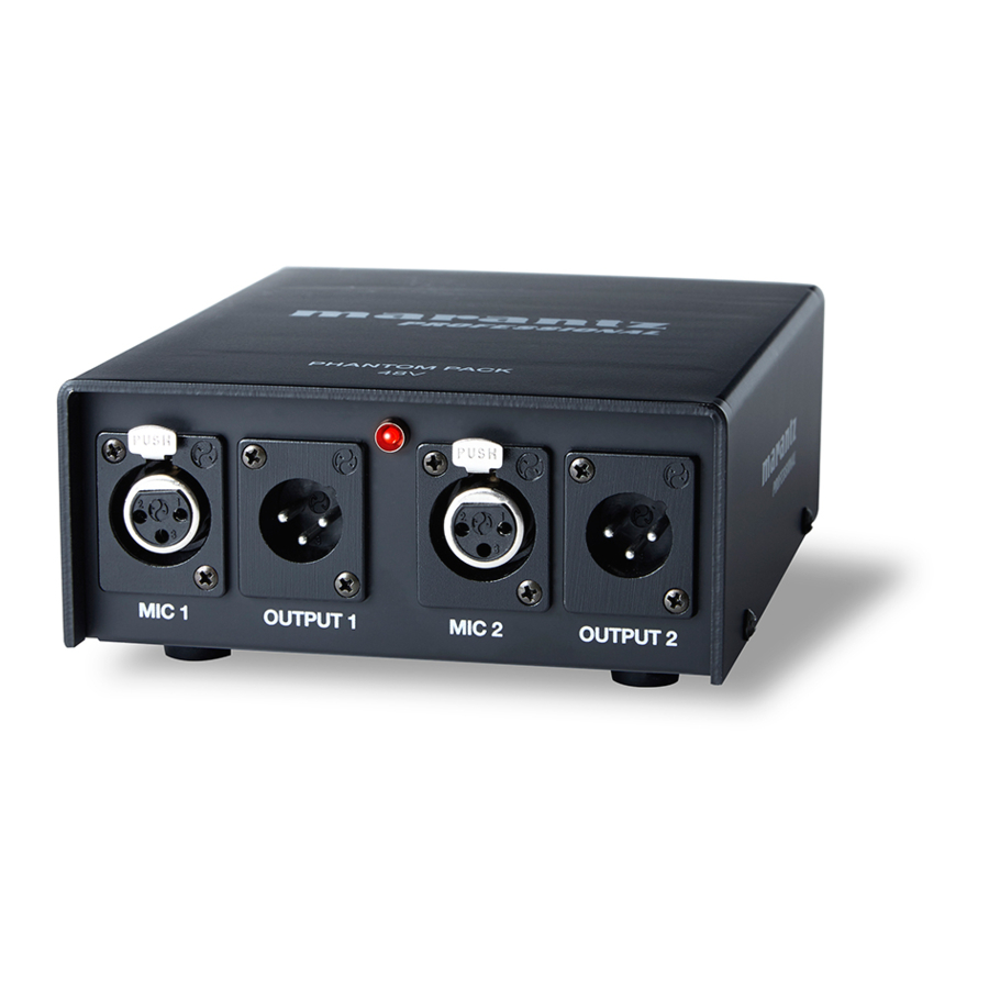 Marantz professional Phantom pack User Manual