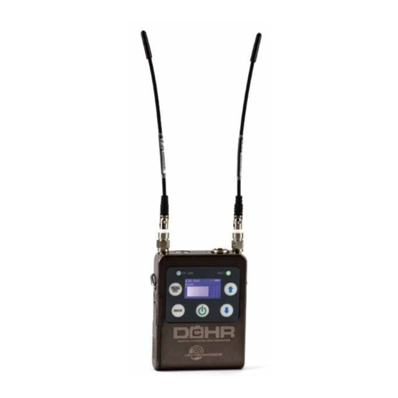 Lectrosonics DCHR Instruction Manual