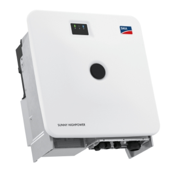 SMA SUNNY HIGHPOWER PEAK3 SHP 100-21 Operating Manual