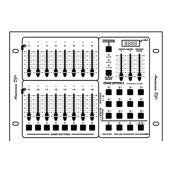 American DJ Stage Setter 8 User Instructions