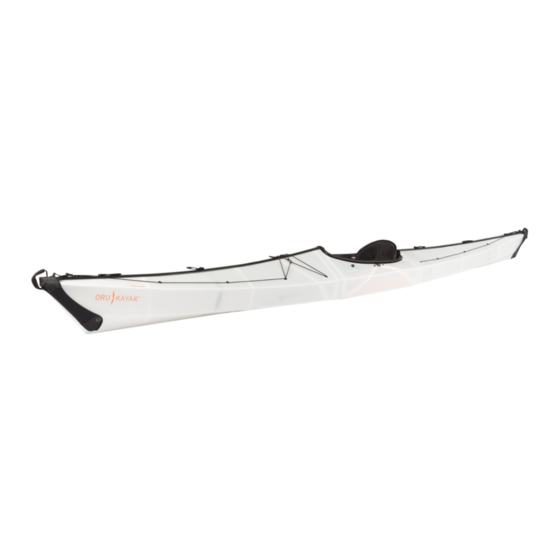 Oru Kayak The Coast Assembly Manual