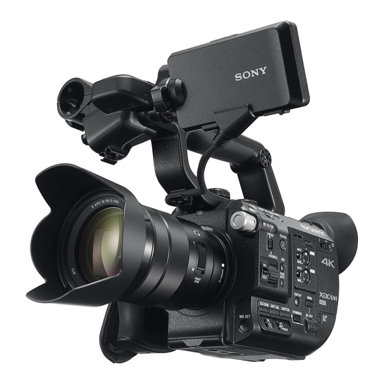 Sony PXW-FS5 Firmware Update