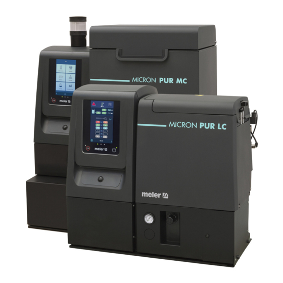 Meler Micron PUR LC Instruction Manual