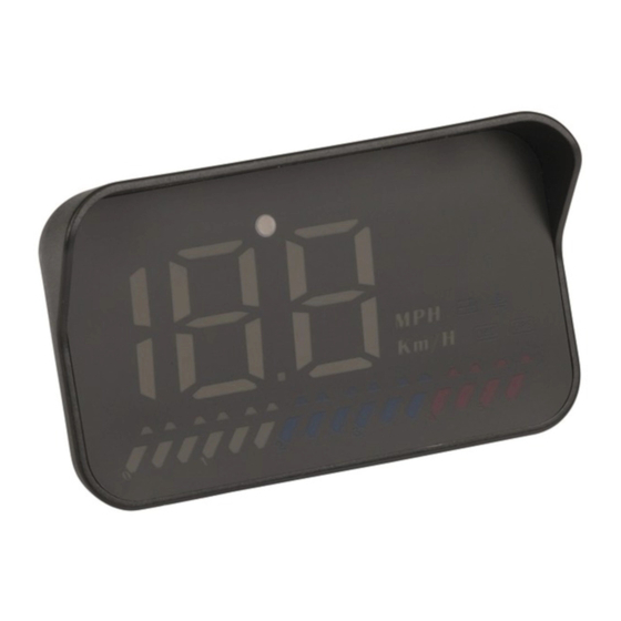 Nextech GPS Speedometer Head Up Display Quick Start Manual