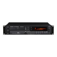 Tascam Professional CD-RW900SX Owner's Manual
