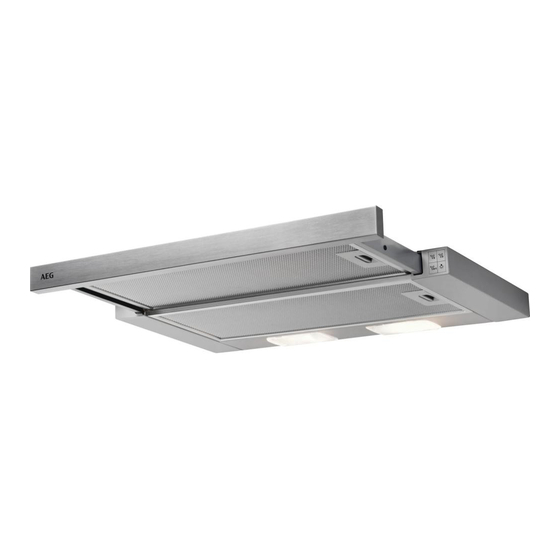 User Manuals: AEG DPB3632S Telescopic Cooker Hood