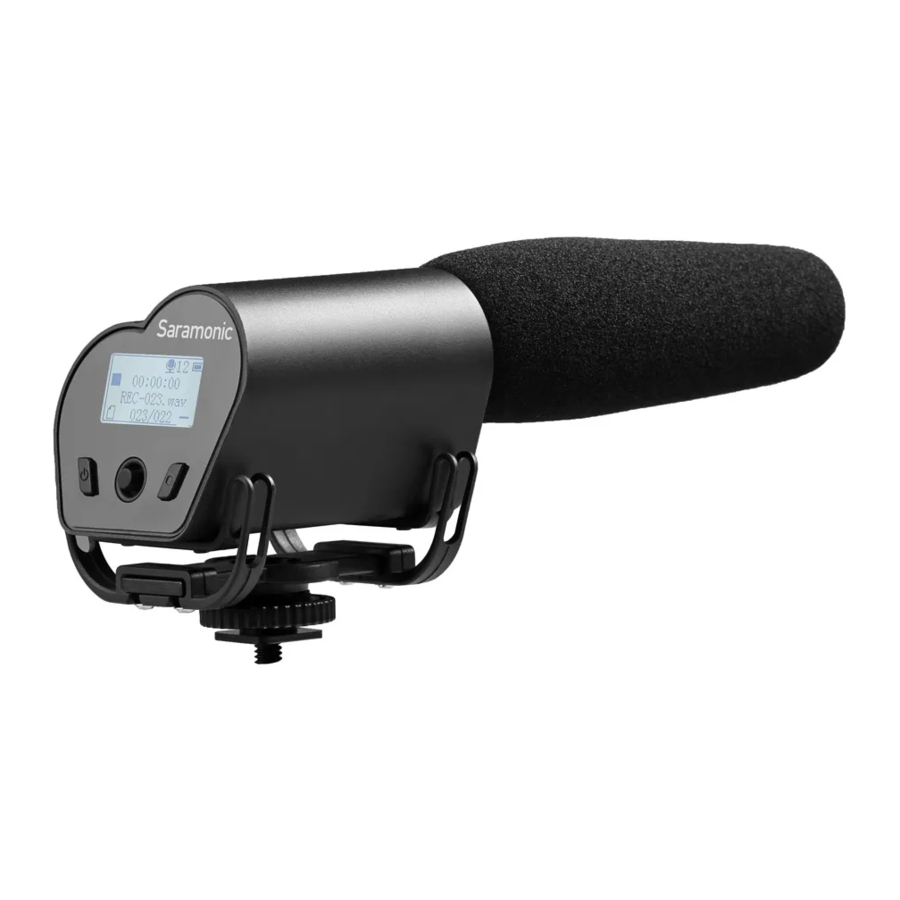Saramonic Vmic Recorder - Shotgun Microphone and Audio Recorder For DSLR Cameras Manual