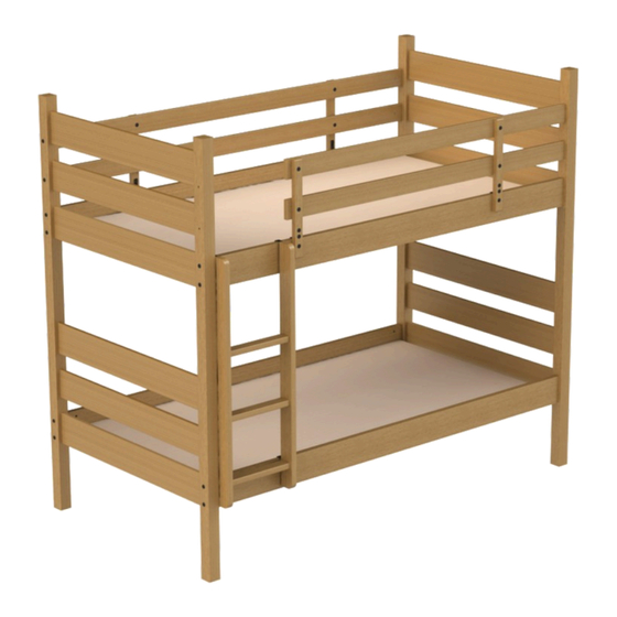 FURNITURE CONCEPTS Mighty Bunk CBBS-3876 Assembly Instructions Manual
