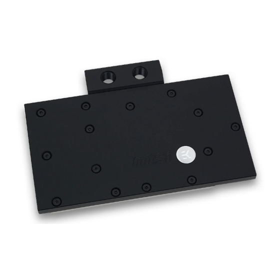ekwb EK-FC970 GTX TF5 TFX Series Installation And Mounting Manual