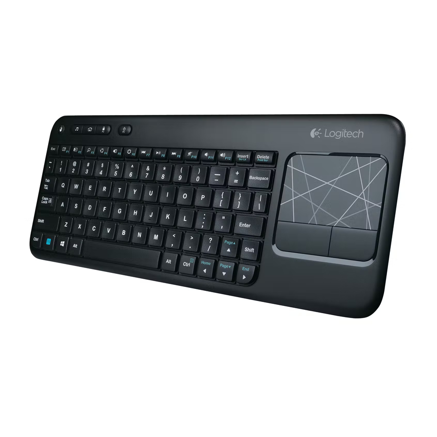 Logitech Wireless Touch Keyboard K400 Manual