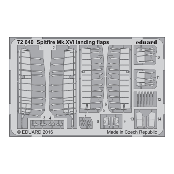 Eduard Spitfire Mk.XVI landing flaps Manual