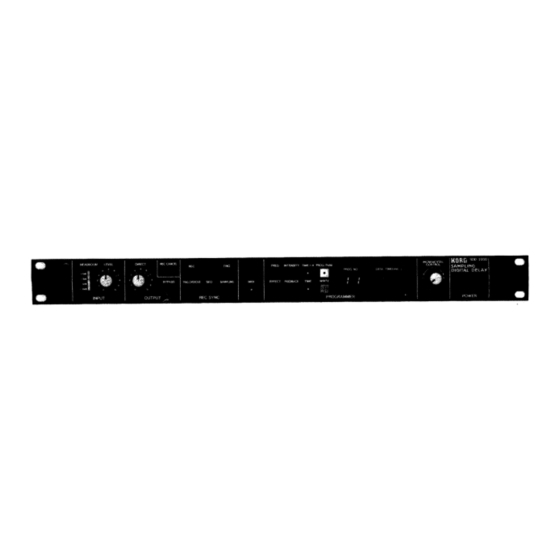 Korg SDD-2000 Service Manual