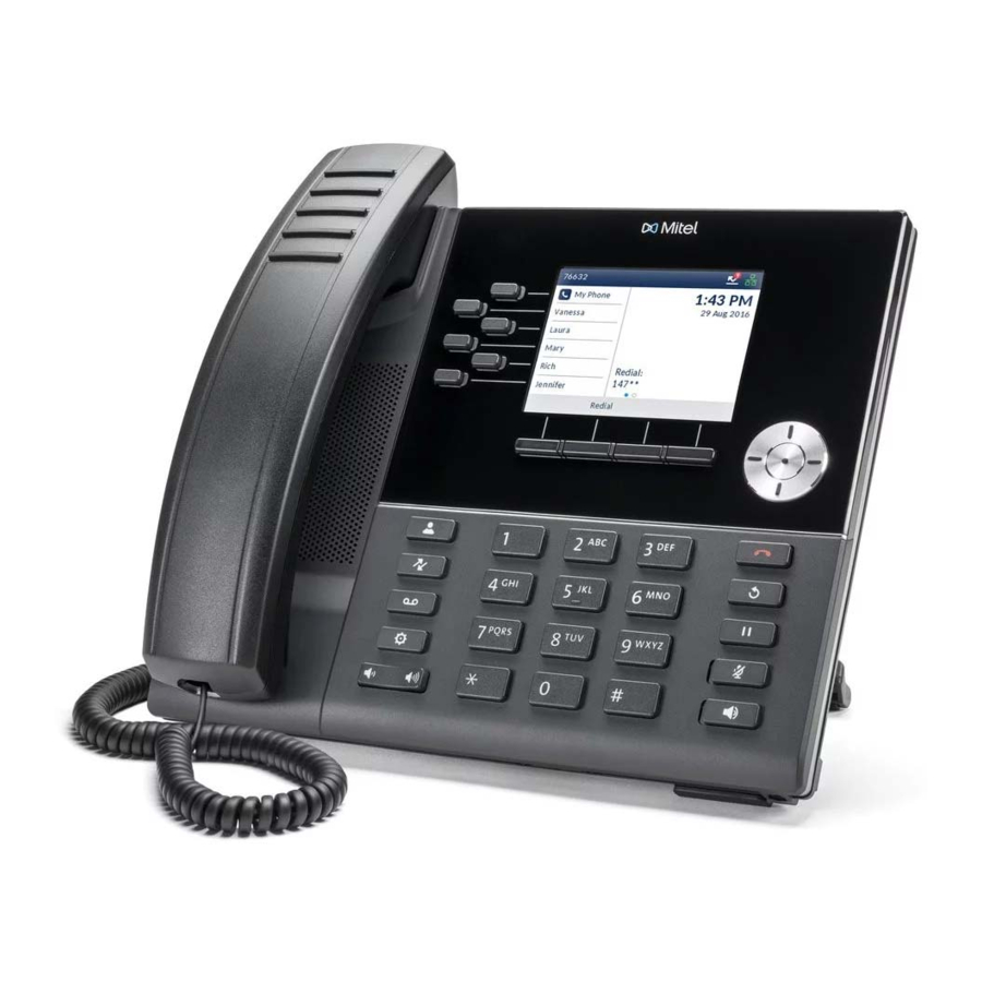 Mitel 6920, 6920w - Ip Phone Manual