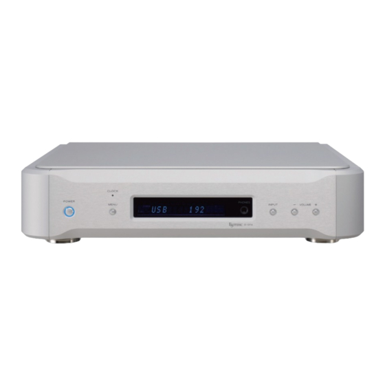 Teac Esoteric D-07X Owner's Manual