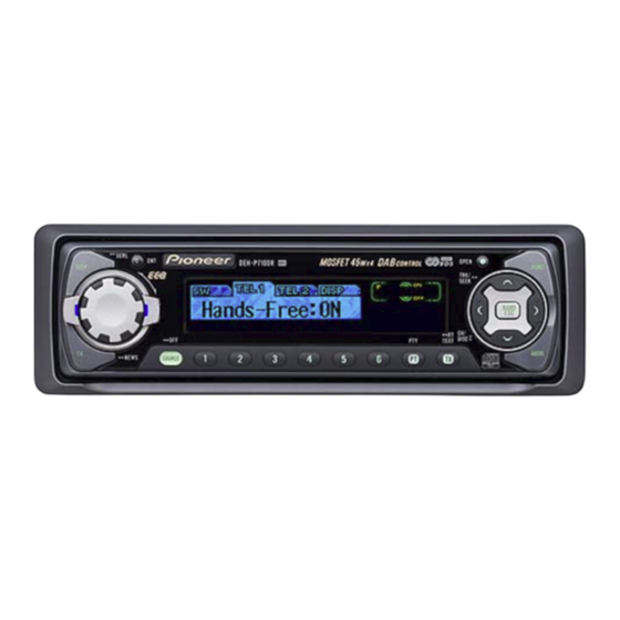 Pioneer DEH-P7100R Manual