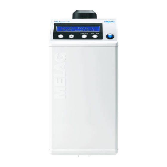 MELAG MELAquick 12+ p User Manual