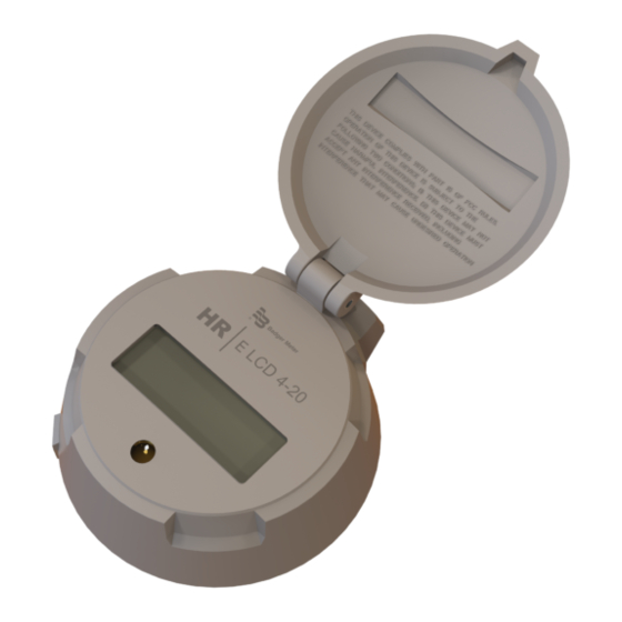Badger Meter HR-LCD Pulse Programming Manual