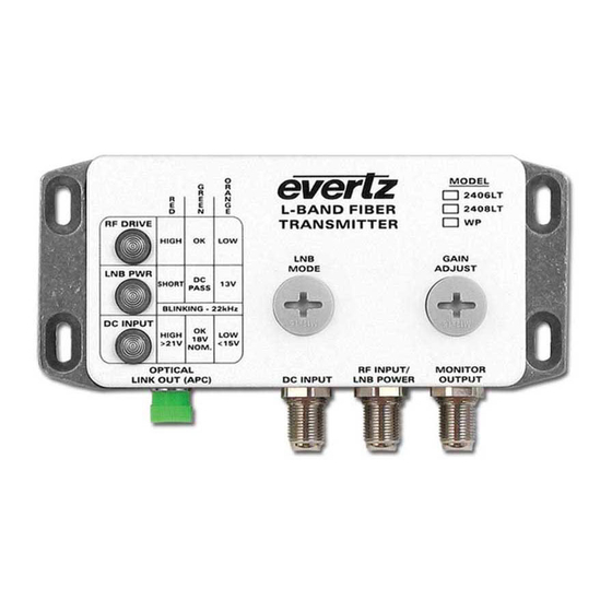 evertz 2408LT Instruction Manual