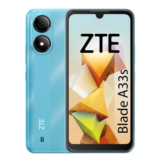 Zte Blade A33s Quick Start Manual