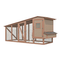 EASY COOPS Chicken Coop Plan 17x6 Assembly Instructions Manual